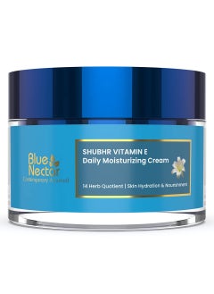 Blue Nectar Anti Aging Cream for Women for Wrinkles & Fine Lines with Plant Based Vitamin C & Vitamin E (14 Herbs, 50g)  - Image 1