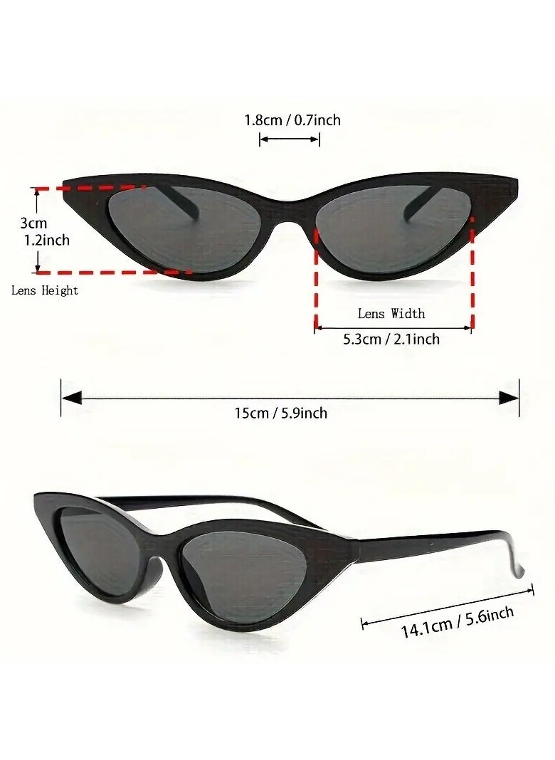 Ucanbe - 3-Piece Y2K Punk Fashion Sunglasses Set for Women Men Casual Anti Glare Glasses for Beach Party - Image 1