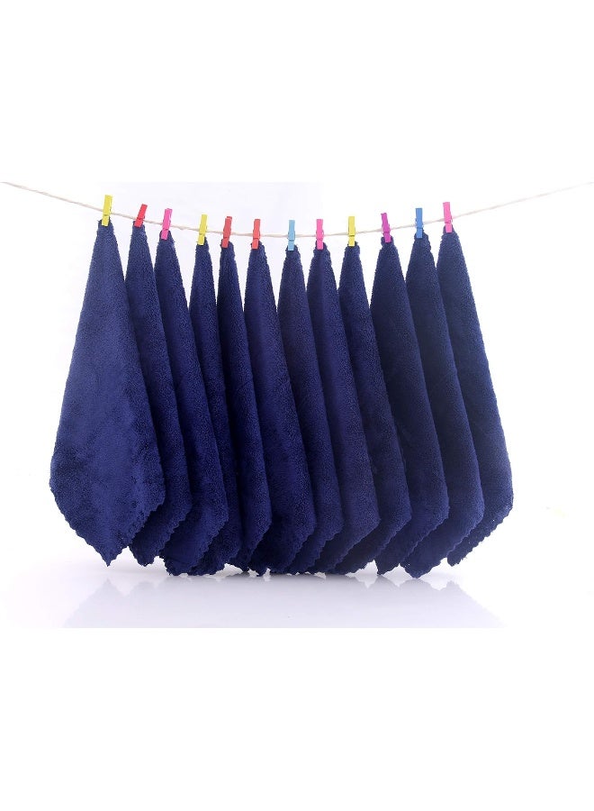 Spotted Play Baby Washcloths, 12 Piece (Navy Blue) - Image 3