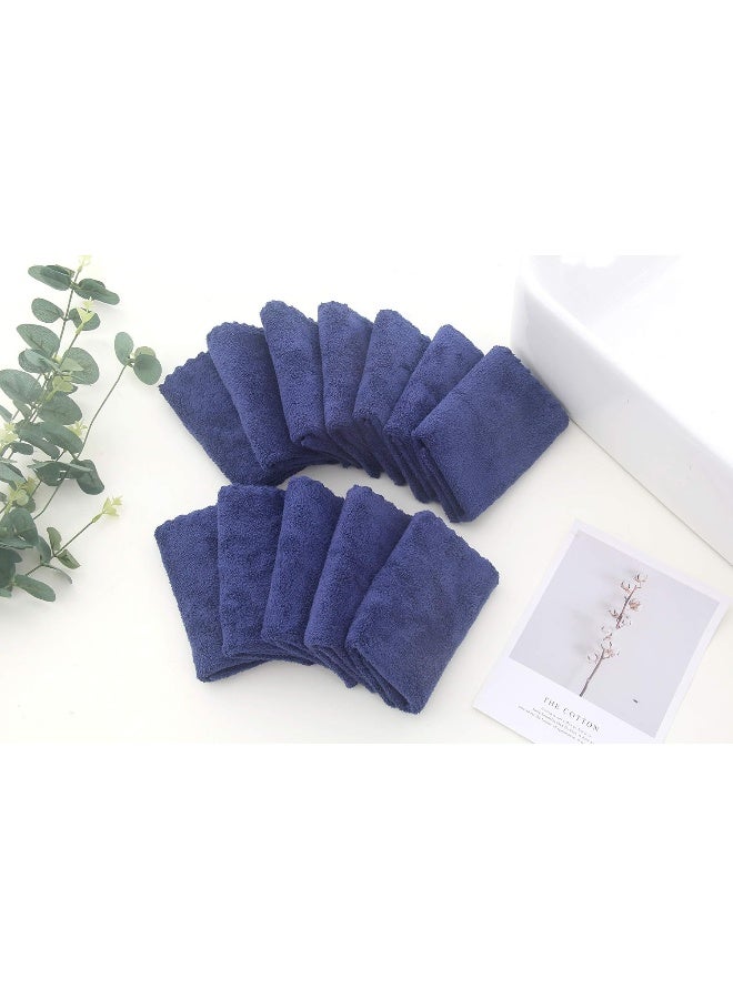 Spotted Play Baby Washcloths, 12 Piece (Navy Blue) - Image 4