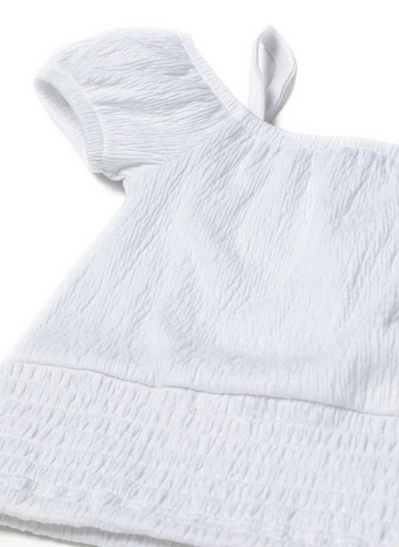 MINOTI Girls Off-Shoulder Top with Double Straps