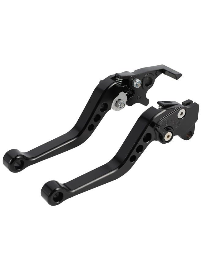 Wacece ATV Clutch and Brake Lever Set Adjustable Handle for Raptor YFM 700R 700 2008-2025 Black - Image 2