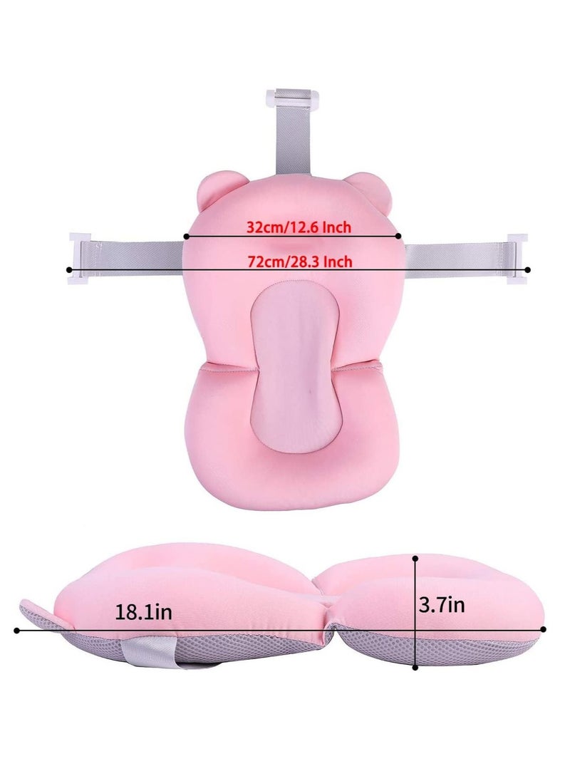 Gonice - Baby Bath Pad, Infant Bath Support Seat Cushion, Soft Adjustable Non-Slip Baby Bath Pillow - Image 1