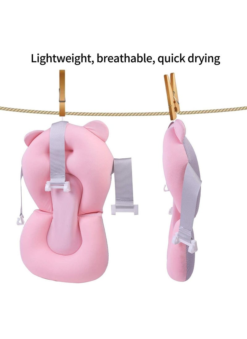 Gonice - Baby Bath Pad, Infant Bath Support Seat Cushion, Soft Adjustable Non-Slip Baby Bath Pillow - Image 1