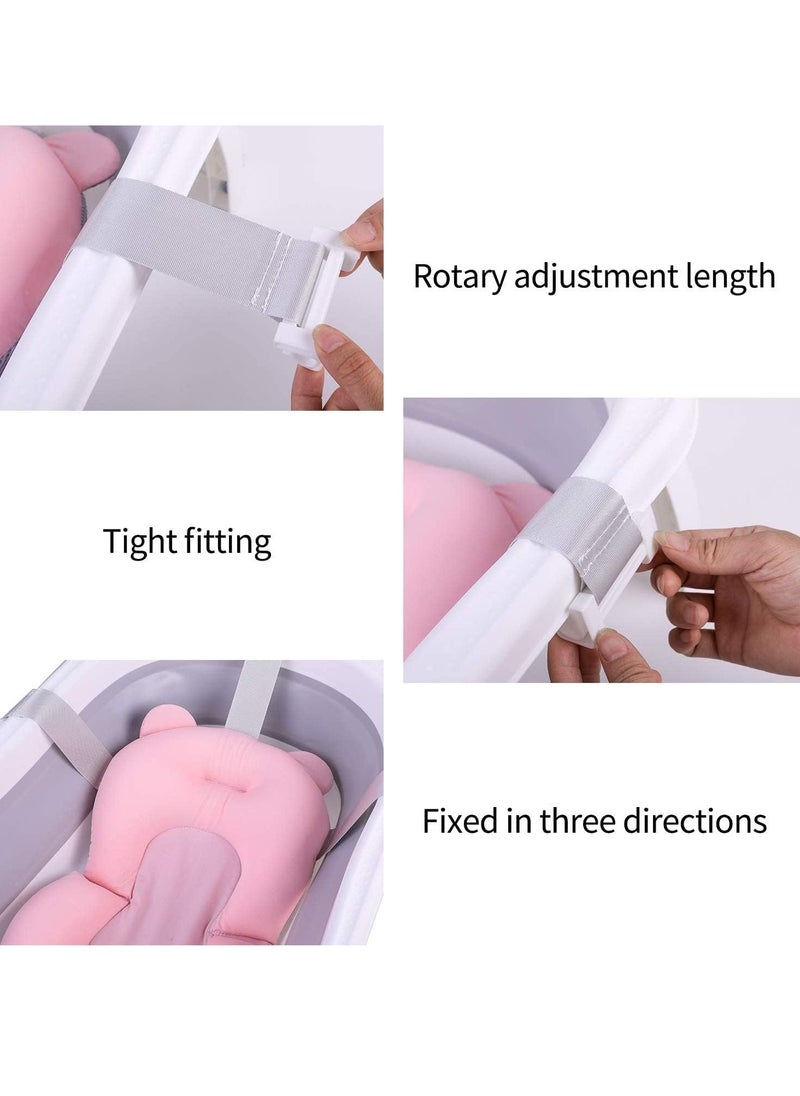 Gonice - Baby Bath Pad, Infant Bath Support Seat Cushion, Soft Adjustable Non-Slip Baby Bath Pillow - Image 1
