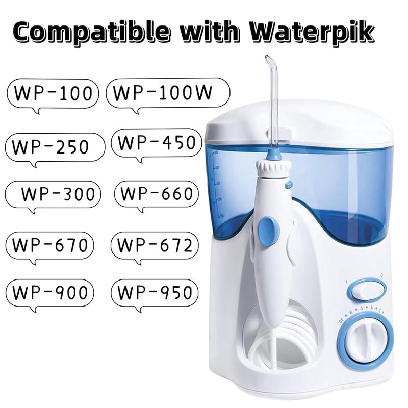 Yooreps Replacement Hose and Handle Parts Compatible with Waterpik Replacement Parts - Waterpik Water Flosser WP-100 WP-140 WP-150 WP-900 Series Oral Irrigator, Oral Hygiene Accessories - Image 2