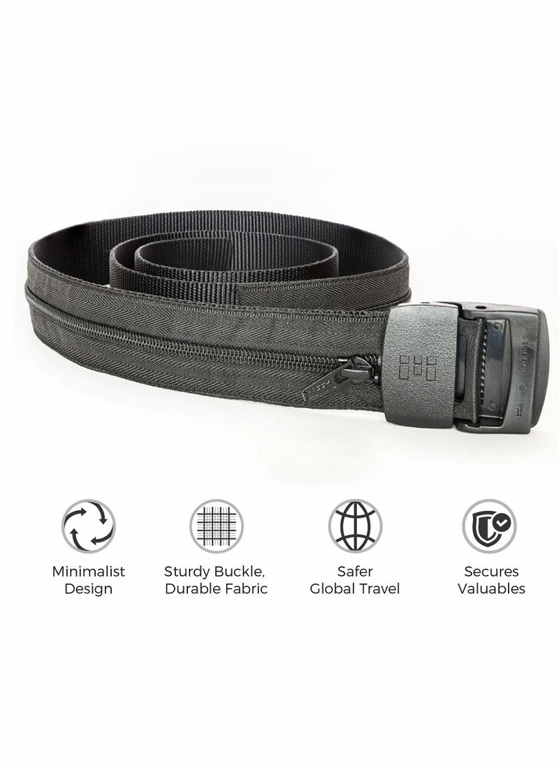 KASTWAVE - Money Belt for Men, Travel Security Belt with Hidden Money Compartment Pocket - Image 1