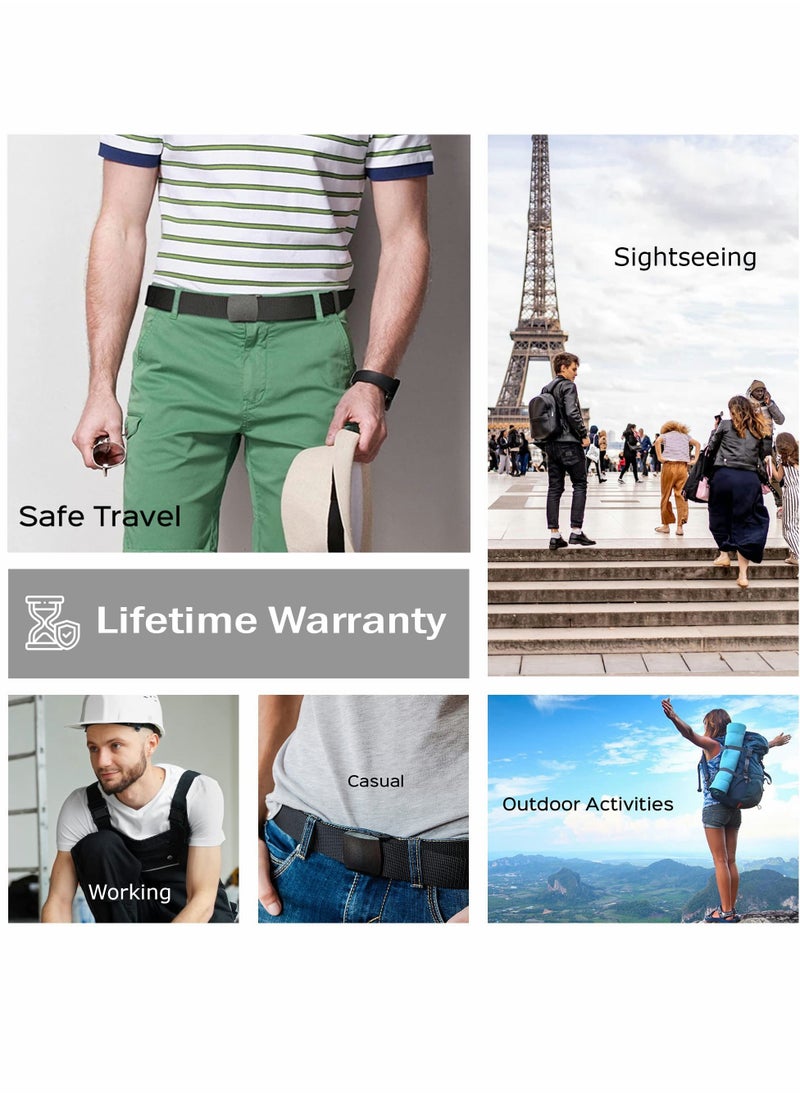 KASTWAVE - Money Belt for Men, Travel Security Belt with Hidden Money Compartment Pocket - Image 1