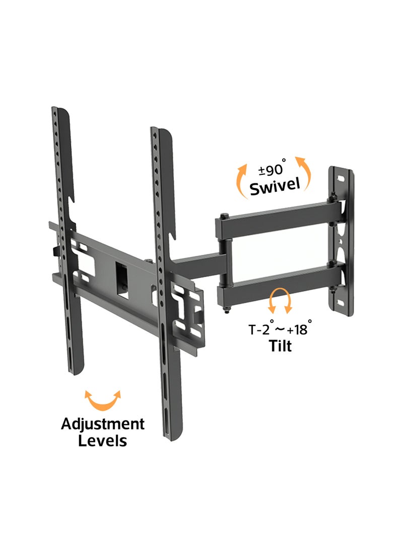 AL DARRA  AL WAQI FUll Motion TV Screen Holder FS-402 for Medium Screens, 26 to 55 Inches - Adjustable Bracket with Flexible Swivel Option  - Image 1