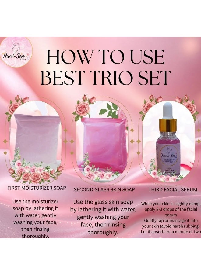 Hami-San Glow with Confidence Using the Hami-San Best Trio Set for Brighter and Healthier Skin - Image 3