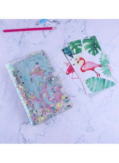 Y&D Binder Cover Loose Leaf with Snap Button PVC 6 Ring Personal Organizer Refillable Notebook Shiny Sequins for Planner  - Image 4