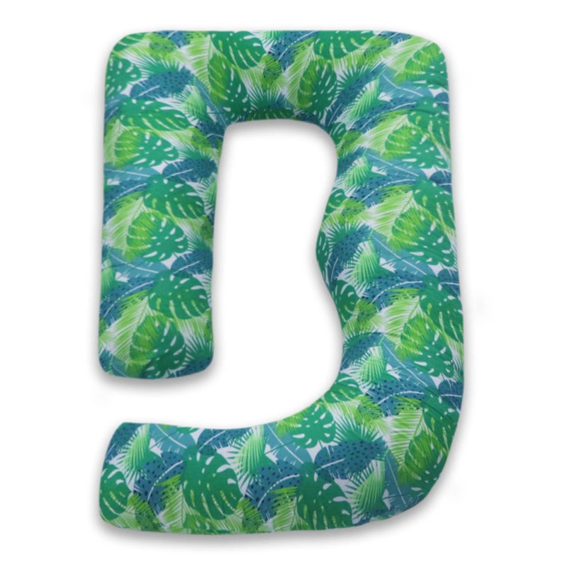 COOZLY وسادة الحمل COOZLY على شكل G للظهر والبطن | وسادة الأمومة على شكل G مع أغطية قابلة للإزالة 100% قطن | وسادة النوم للحمل على شكل G (فاونا) - Image 1