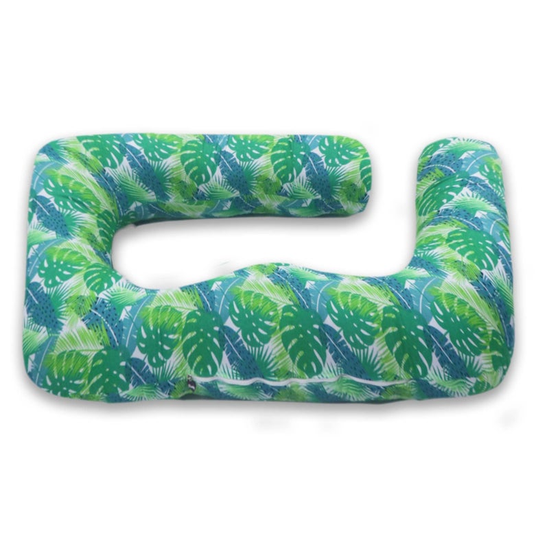 COOZLY وسادة الحمل COOZLY على شكل G للظهر والبطن | وسادة الأمومة على شكل G مع أغطية قابلة للإزالة 100% قطن | وسادة النوم للحمل على شكل G (فاونا) - Image 4