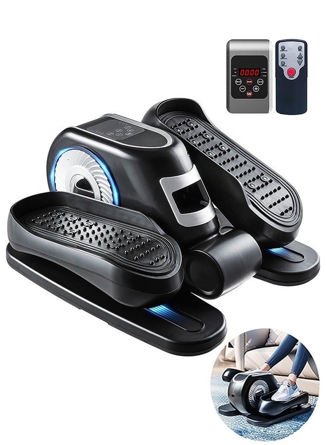 WALALLA Under Desk Elliptical Machine, Ellipse Leg Exerciser w/Remote Control & 12 Adjustable Speed, Noiseless Ellipse Leg Exerciser While Sitting, Fully Assembled Ellipse Training Machine for Seniors - Image 1