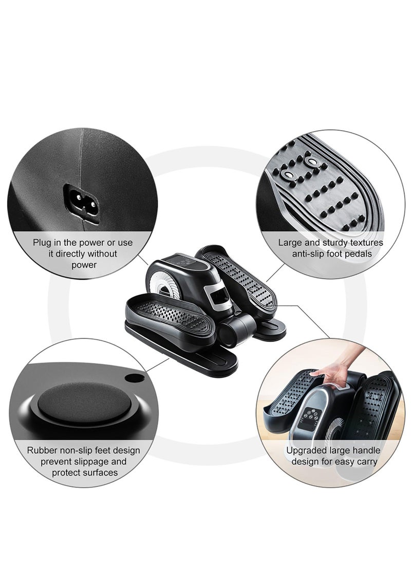 WALALLA Under Desk Elliptical Machine, Ellipse Leg Exerciser w/Remote Control & 12 Adjustable Speed, Noiseless Ellipse Leg Exerciser While Sitting, Fully Assembled Ellipse Training Machine for Seniors - Image 3