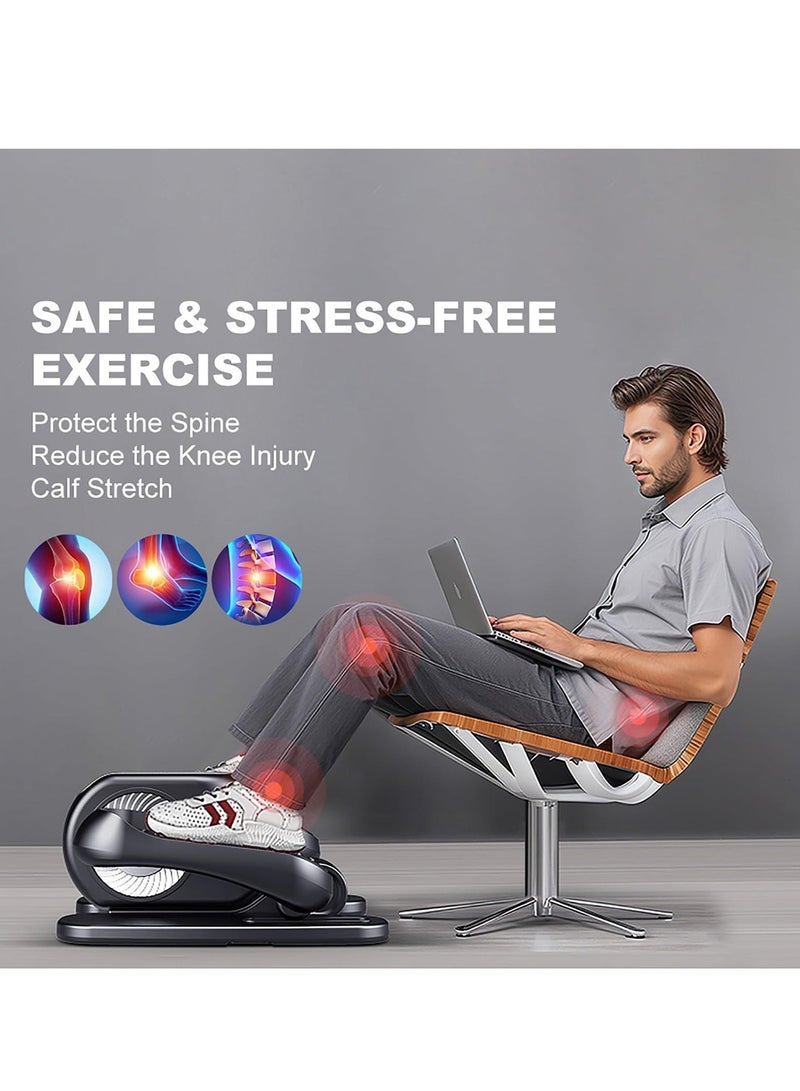 WALALLA Under Desk Elliptical Machine, Ellipse Leg Exerciser w/Remote Control & 12 Adjustable Speed, Noiseless Ellipse Leg Exerciser While Sitting, Fully Assembled Ellipse Training Machine for Seniors - Image 5