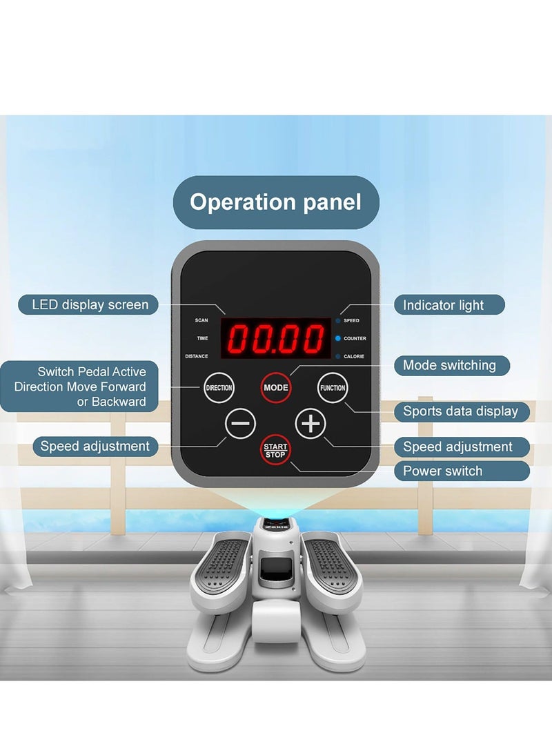 WALALLA Under Desk Elliptical Machine, Ellipse Leg Exerciser w/Remote Control & 12 Adjustable Speed, Noiseless Ellipse Leg Exerciser While Sitting, Fully Assembled Ellipse Training Machine for Seniors - Image 3
