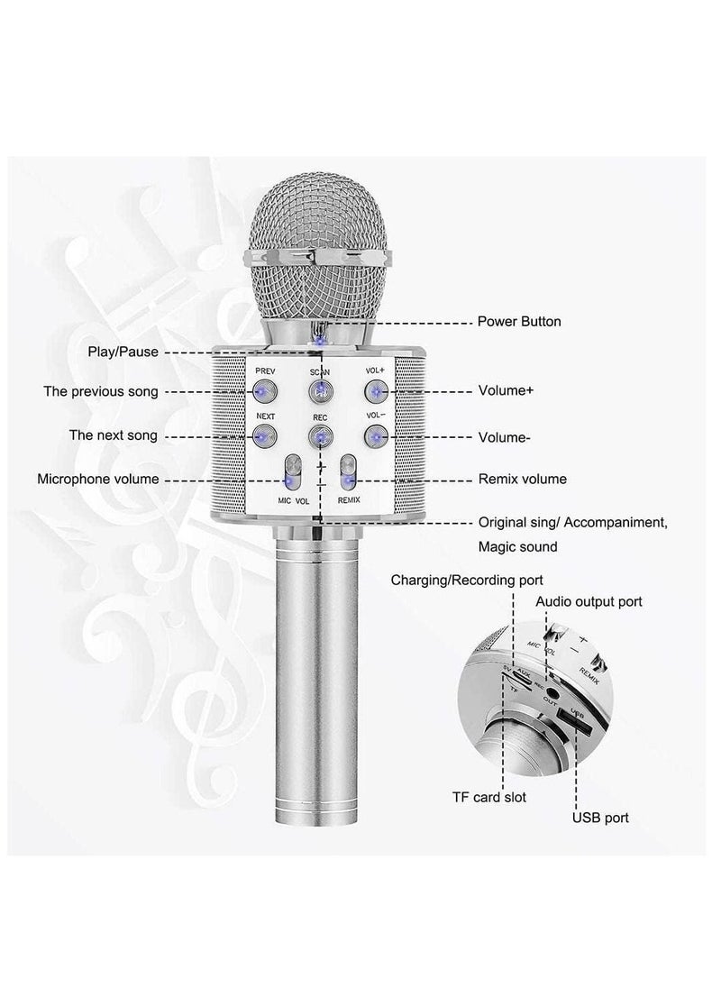 Bluetooth Microphone for kids Birthday Gift Toys for Age 3 4 5 6 7 8 9 10 Girls Boys Wireless Karaoke Mircrophone Little Kid Gifts Toy for Toddler ChildrenPh5840 - Image 5