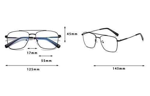 mashamart® Blue Light Blocking Computer Glasses Gaming Filter Transparent Square Eyeglasses for Eye Protection Men and Women, Tablet/Laptop/Mobile/TV, Anti-blue & Anti eyestrain (Silver Black) - Image 4