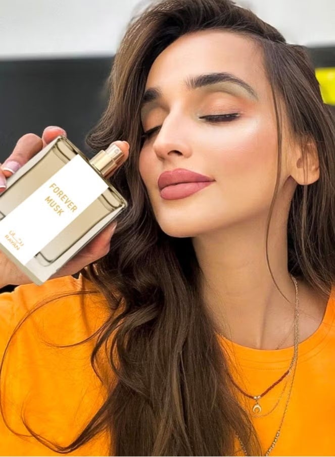 ريان عطر ريان فور إيفر مسك للنساء - ماء عطر عربي طويل الأمد، 100 مل (3.34 أونصة سائلة) مع الأزهار والرحيق الحلو والبرقوق والبرغموت وزهر البرتقال والورد والعنبر والفانيليا - هدية لرمضان والعيد - Image 3