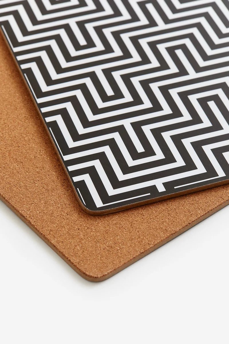 H&M 2-Pack Graphic-Print Place Mats