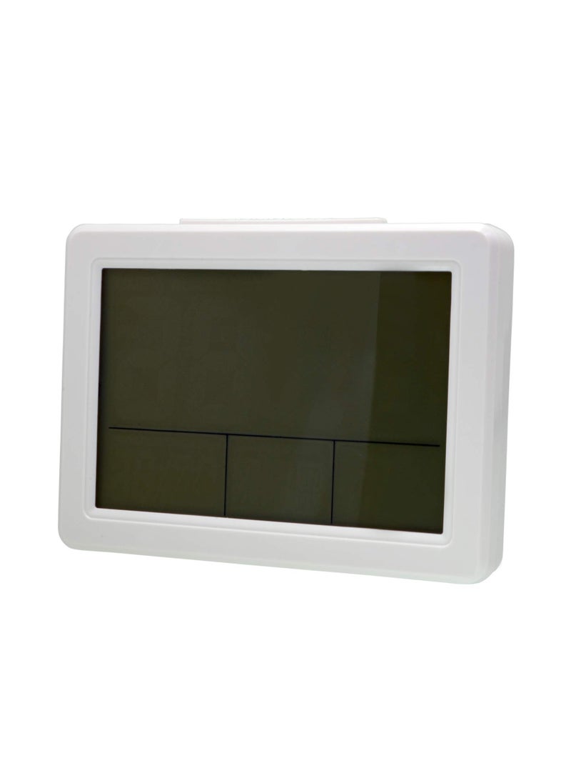 Digital Alarm Clock Calendar, Digital Temperature Display Digital Travel Alarm Clock Battery Operated, Large-Screen Sound Control Clock LED Digital Clock, Electronic Alarm Clock