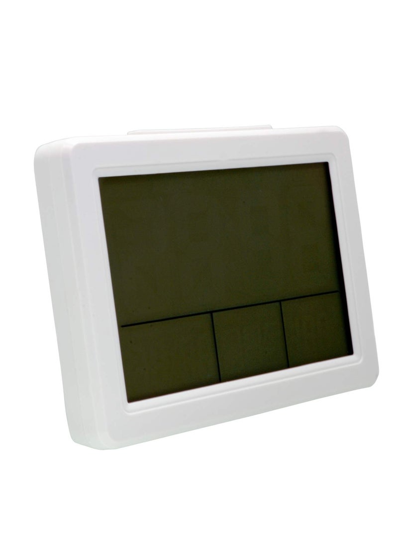 Digital Alarm Clock Calendar, Digital Temperature Display Digital Travel Alarm Clock Battery Operated, Large-Screen Sound Control Clock LED Digital Clock, Electronic Alarm Clock