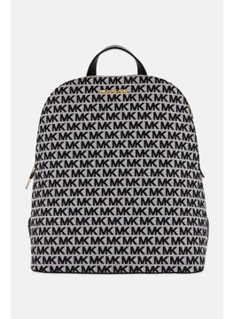 Michael Kors Women Monogram Backpack 31,5 H x 24 L x 11,5 W cm, Black  - Image 1