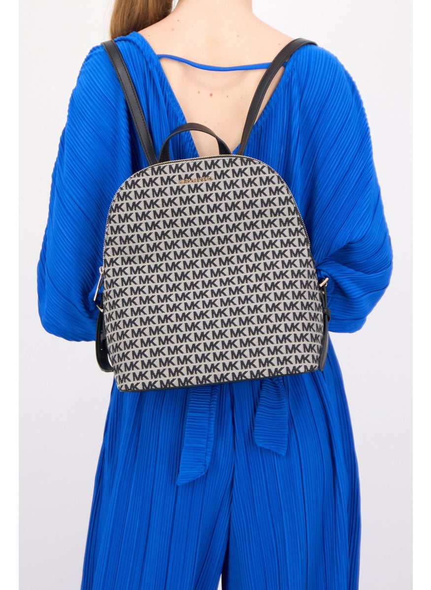 Michael Kors Women Monogram Backpack 31,5 H x 24 L x 11,5 W cm, Black  - Image 2