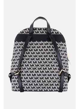 Michael Kors Women Monogram Backpack 31,5 H x 24 L x 11,5 W cm, Black  - Image 4