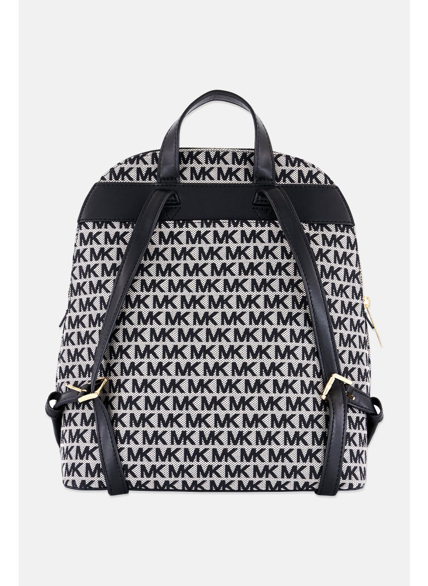 Michael Kors Women Monogram Backpack 31,5 H x 24 L x 11,5 W cm, Black  - Image 4