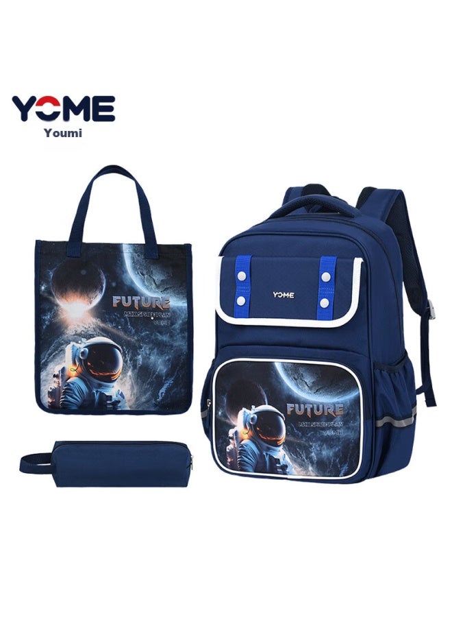 Yome Elementary School Backpack, Lightweight Spine-protecting Shoulder Bag, Pencil Case Set For Grades 1-3, Boys And Girls Children's Backpack, Keda Purple - Image 4
