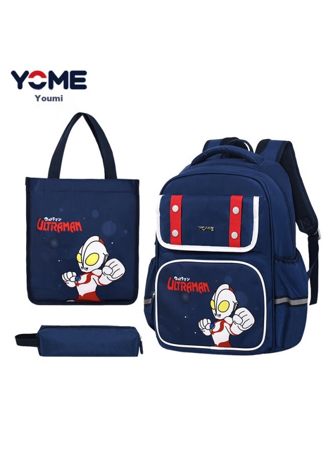 Yome Elementary School Backpack, Lightweight Spine-protecting Shoulder Bag, Pencil Case Set For Grades 1-3, Boys And Girls Children's Backpack, Keda Purple - Image 3
