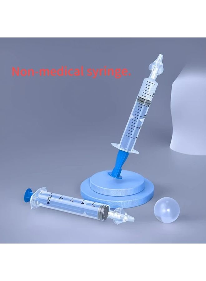 مجموعة محقنة شفاط أنف للأطفال الرضع والأطفال الصغار 3 قطع متعددة الألوان مع منظف أنفي ملحي - Image 3