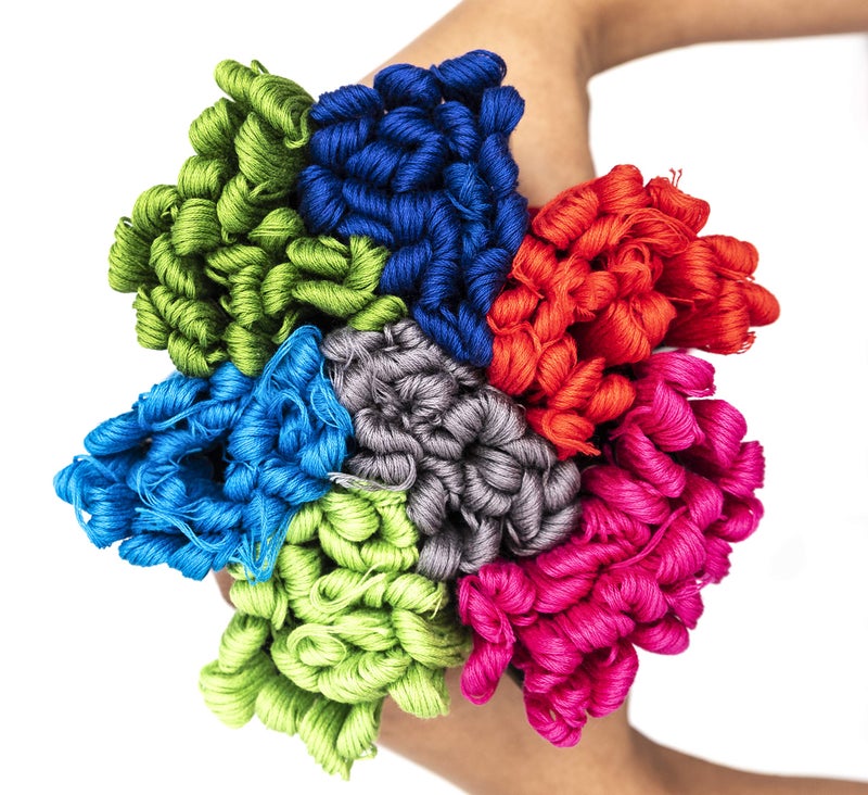 iCraft Hand Embroidered Cotton Thread Skeins Set for Craft & Projects (Multicolor, Pack of 200) - Image 2