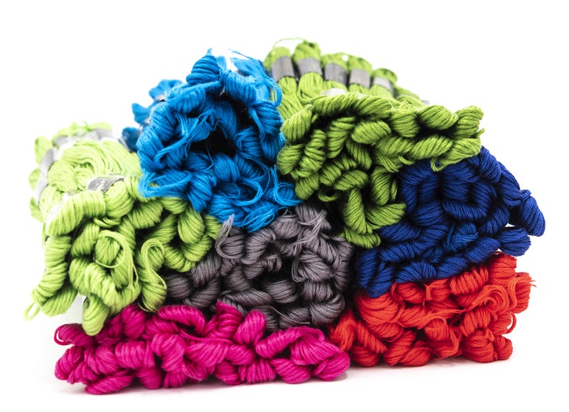 iCraft Hand Embroidered Cotton Thread Skeins Set for Craft & Projects (Multicolor, Pack of 200) - Image 3