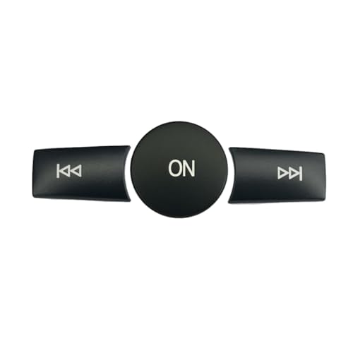CYCDIY Car Radio ON Volume Button Cover Trim Decal Compatible with Mercedes Benz B C E G Class W246 W204 W212 ML W166 CLSLCLACLSSLKBlack Model A - Image 1