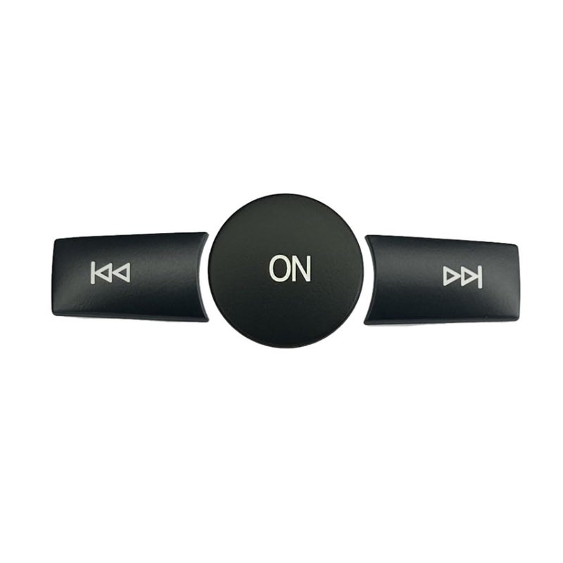 CYCDIY Car Radio ON Volume Button Cover Trim Decal Compatible with Mercedes Benz B C E G Class W246 W204 W212 ML W166 CLSLCLACLSSLKBlack Model A - Image 2