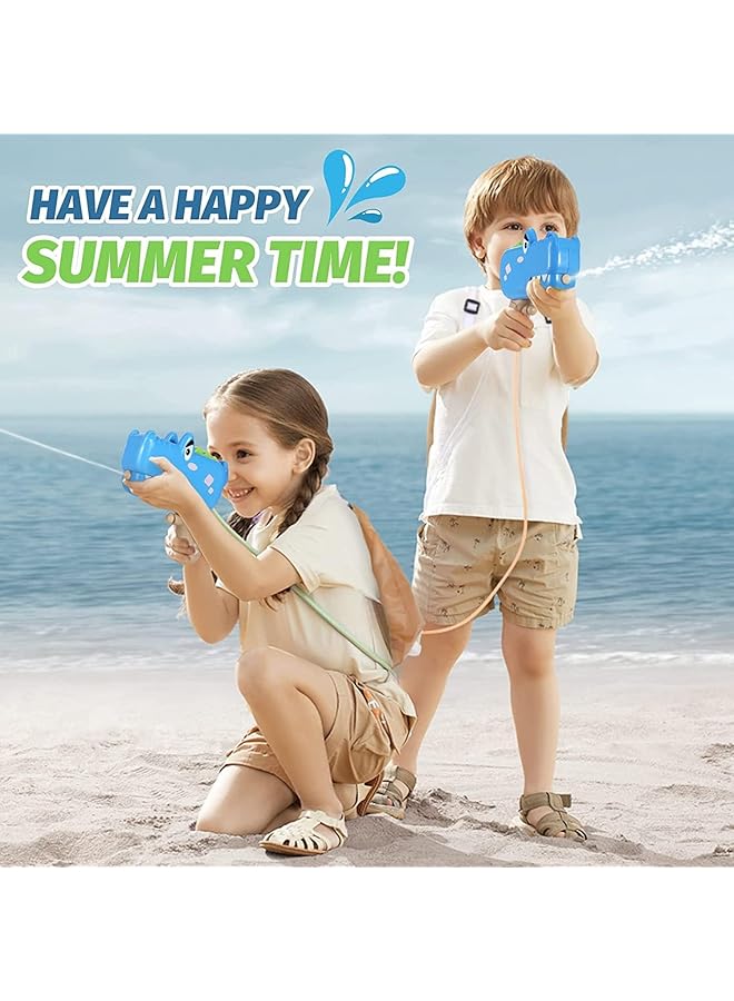 SYOSI Backpack Crocodile Water Guns For Kids Ages 4 8 – Automatic Squirt Gun With 1300Cc High Capacity And 20 Ft Range – Perfect For Summer Fun! - Image 2