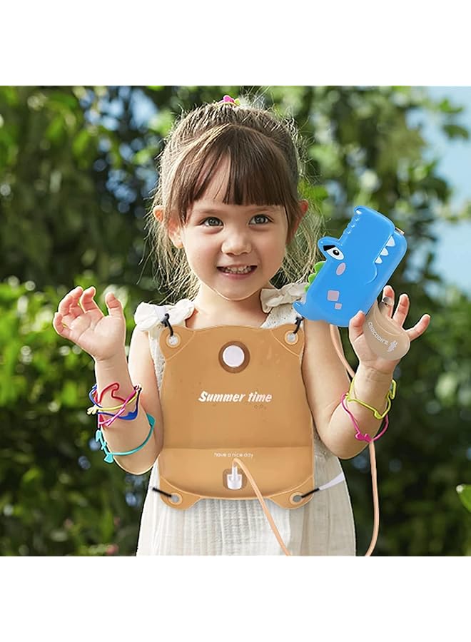 SYOSI Backpack Crocodile Water Guns For Kids Ages 4 8 – Automatic Squirt Gun With 1300Cc High Capacity And 20 Ft Range – Perfect For Summer Fun! - Image 4