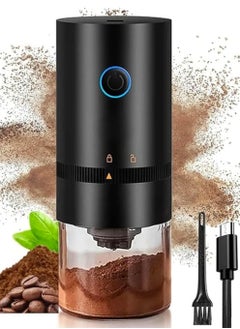ABJ Electric Coffee Grinder, USB Rechargeable, Easy Push Button Operation with Brush, Removable Chamber for Home, Travel, Office Cafe  - Image 1