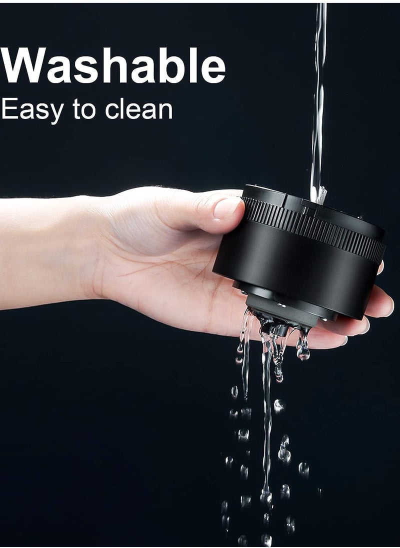 ABJ - Electric Coffee Grinder, USB Rechargeable, Easy Push Button Operation with Brush, Removable Chamber for Home, Travel, Office Cafe - Image 1