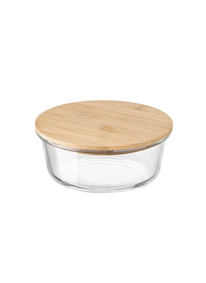 Glass Oven Tray with Round Wooden Lid 350ml - pzsku/Z33A8F6A00ACF0BF403D4Z/45/_/1699420387/4080e001-b35a-4075-82aa-be5307562893