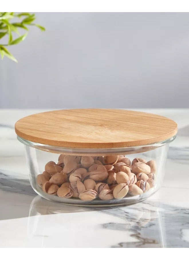 Glass Oven Tray with Round Wooden Lid 350ml - pzsku/Z33A8F6A00ACF0BF403D4Z/45/_/1699420391/94158972-8041-48cb-8661-e0a6fa2700c3