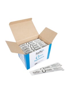 ForPro Professional Collection ForPro Professional Collection O-Files Foam Board, Double-Sided Manicure Nail File, 100/180 Grit, Individually-Wrapped, 6" L x .75" W, White, 100-Count  - Image 1
