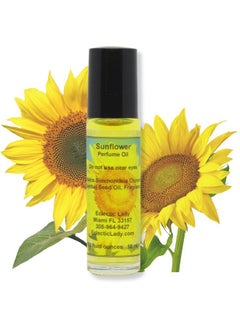 Eclectic Lady Sunflower Perfume Oil, 0.3 Oz Portable Roll-On Fragrance with Long-Lasting Scent, Delightful Essential Oils and Jojoba Oil For Daily Use  - Image 1