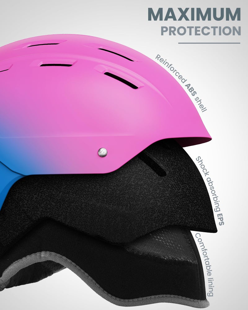 OutdoorMaster خوذة التزلج OutdoorMaster Kelvin II - خوذة رياضية ثلجية خوذة تزلج للرجال والنساء والشباب - Image 2