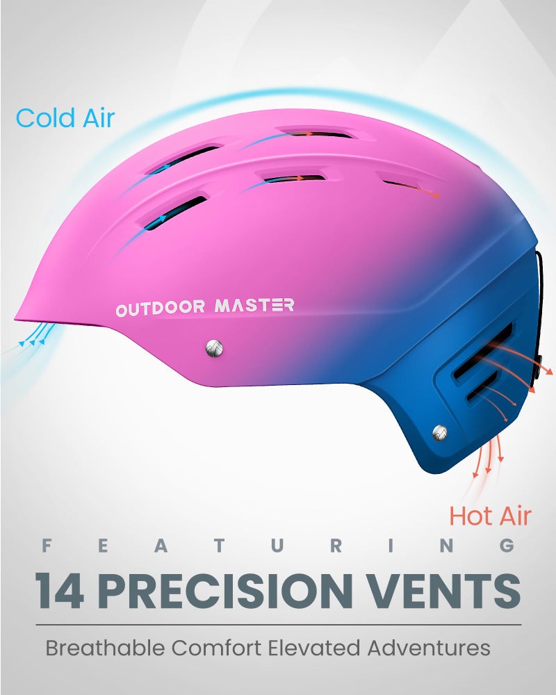 OutdoorMaster خوذة التزلج OutdoorMaster Kelvin II - خوذة رياضية ثلجية خوذة تزلج للرجال والنساء والشباب - Image 4