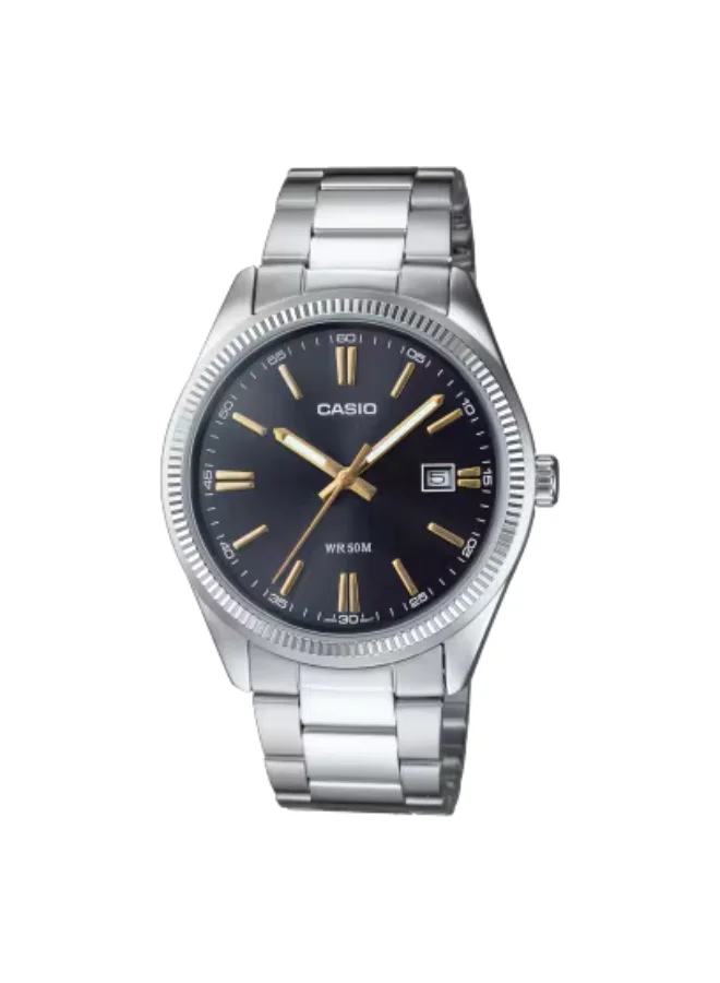 CASIO Men's Stainless Steel Analog Watch MTP-1302D-1A2VDF - 38.5 mm