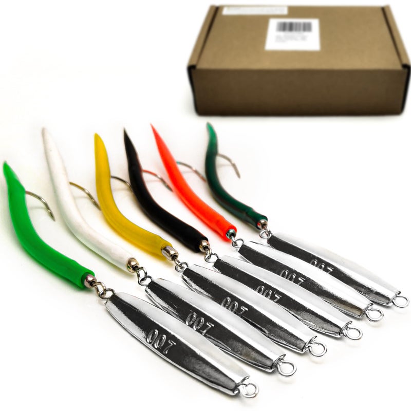 VMSIXVM Diamond Jigs Saltwater Fishing Lures 116oz Flat Metal Jigging Spoon Baits for Surf Fishing Bottom Bouncing Sinking Casting Vertical Ocean Lures for Bluefish Striper Tuna Salmon Freshwater - Image 2